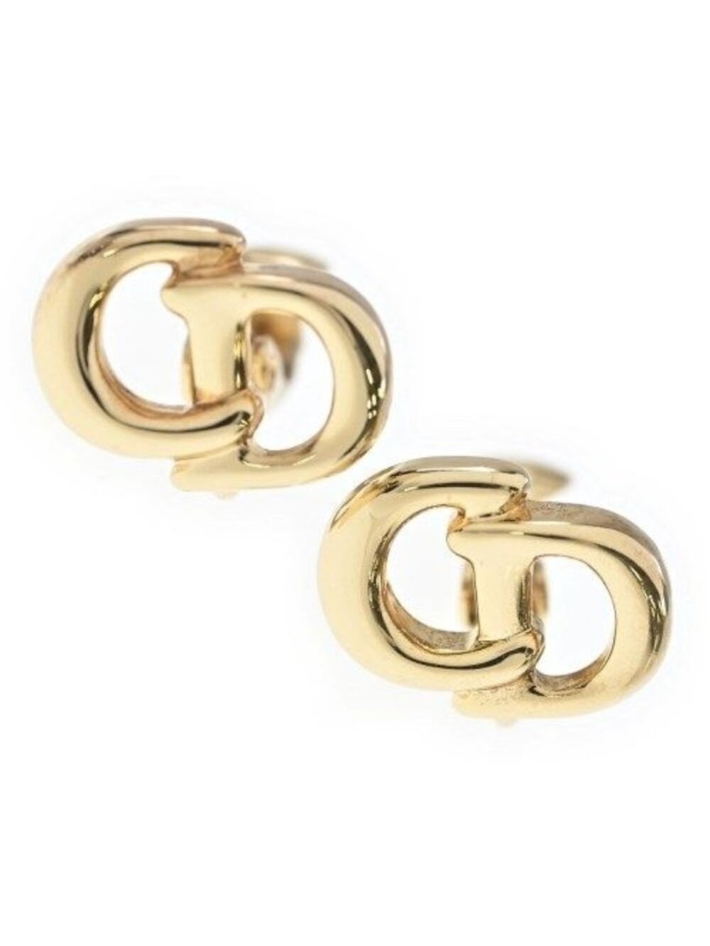 Dior Earrings Vintage Gold